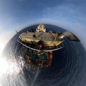Reportage photos et vidéos en 360° à bord d’un navire de pêche